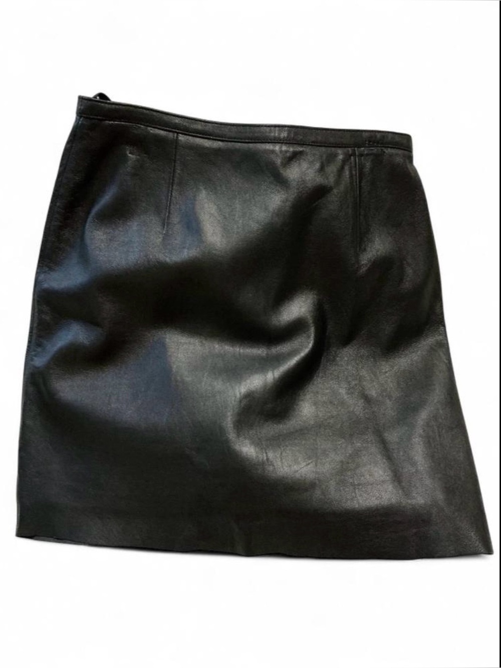 Wilson’s Classic Black Leather Mini Skirt 8